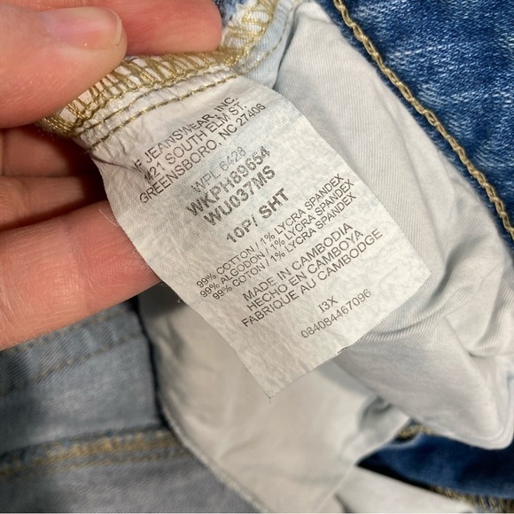 Aura by wranglers short rise boot cut Jeans size 10P - Picture 6 of 6